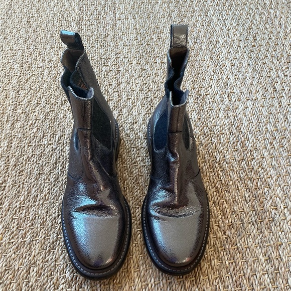 Brunello Cucinelli metallic leather boots. Size 38.5 - Picture 3 of 9